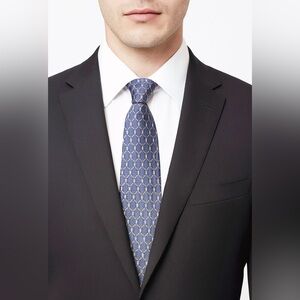 Bugatchi Uomo Blue & Gold Italian Silk Tie – NWOT